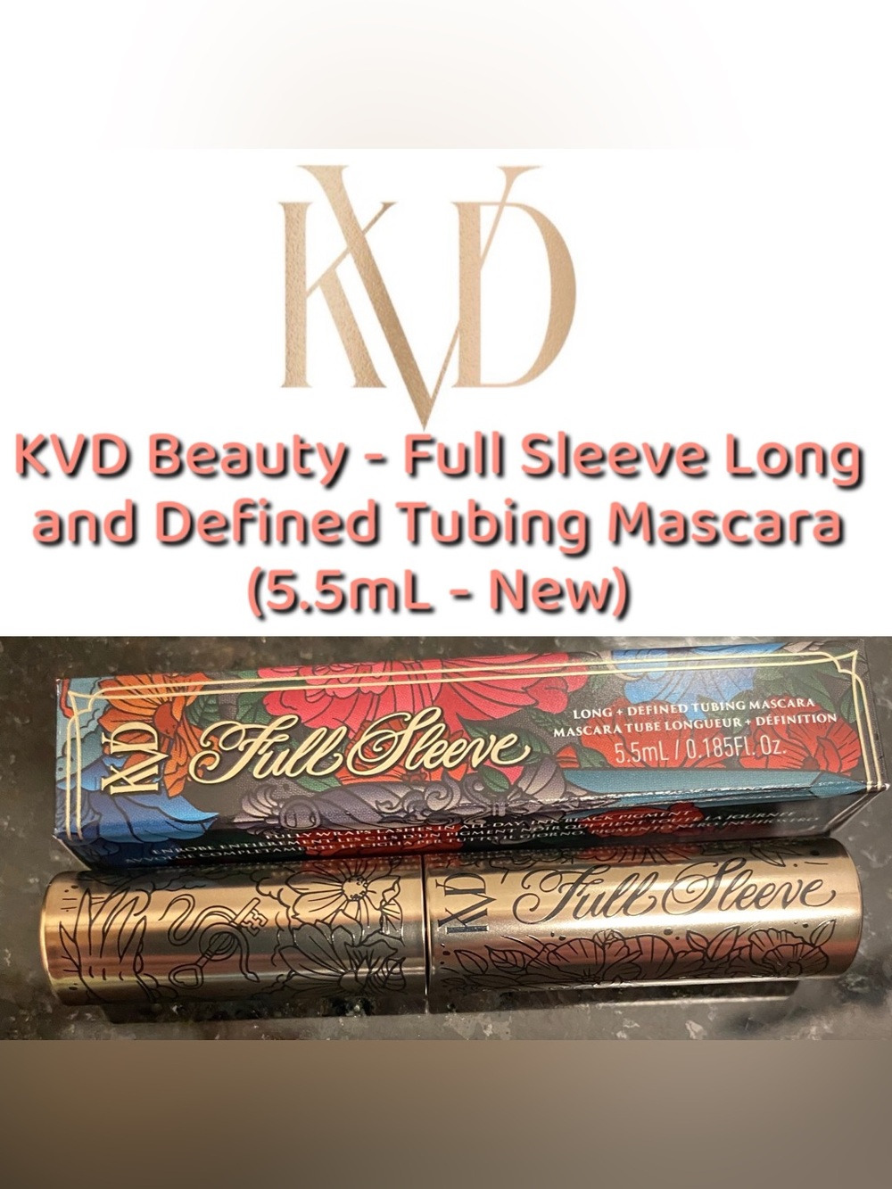 KVD Beauty - Full Sleeve Long and Defined Tubing Mascara (5.5mL - New)